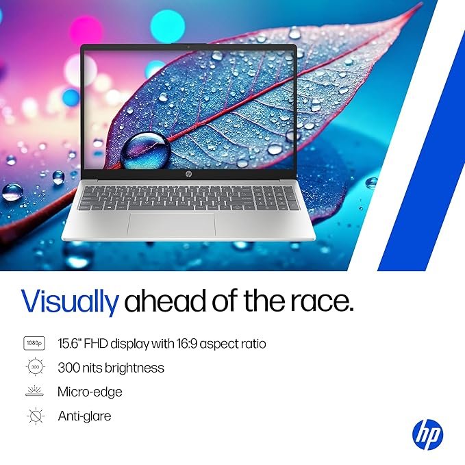 HP 15 Smartchoice, Intel Core Ultra 5 125H 12 TOPS, 24GB DDR5 (Upgradeable) 1TB SSD,Anti-Glare, FHD, 15''/39.6cm,Win11, M365*Office24, Silver, 1.65kg, FD1458TU, FHD Camera w/Shutter, Backlit AI Laptop - Image 3